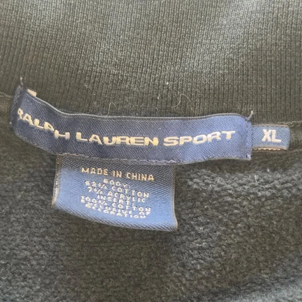 Ralph Lauren Sport Full-Zip Track Jacket with Logo Embroidery and Size XL